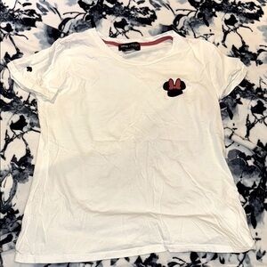 Kate Spade Minnie Mouse Disney White T-Shirt with Red and Black Accents